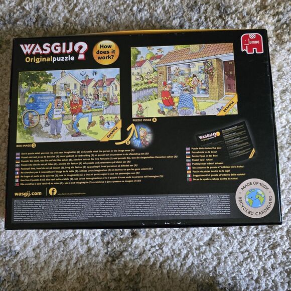 Wasgij? Original Puzzle 33 Calm on The Canal! 1000 Pieces Complete - Picture 3 of 3